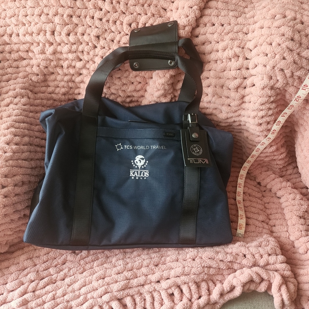 TUMI Navy Blue Travel Bag